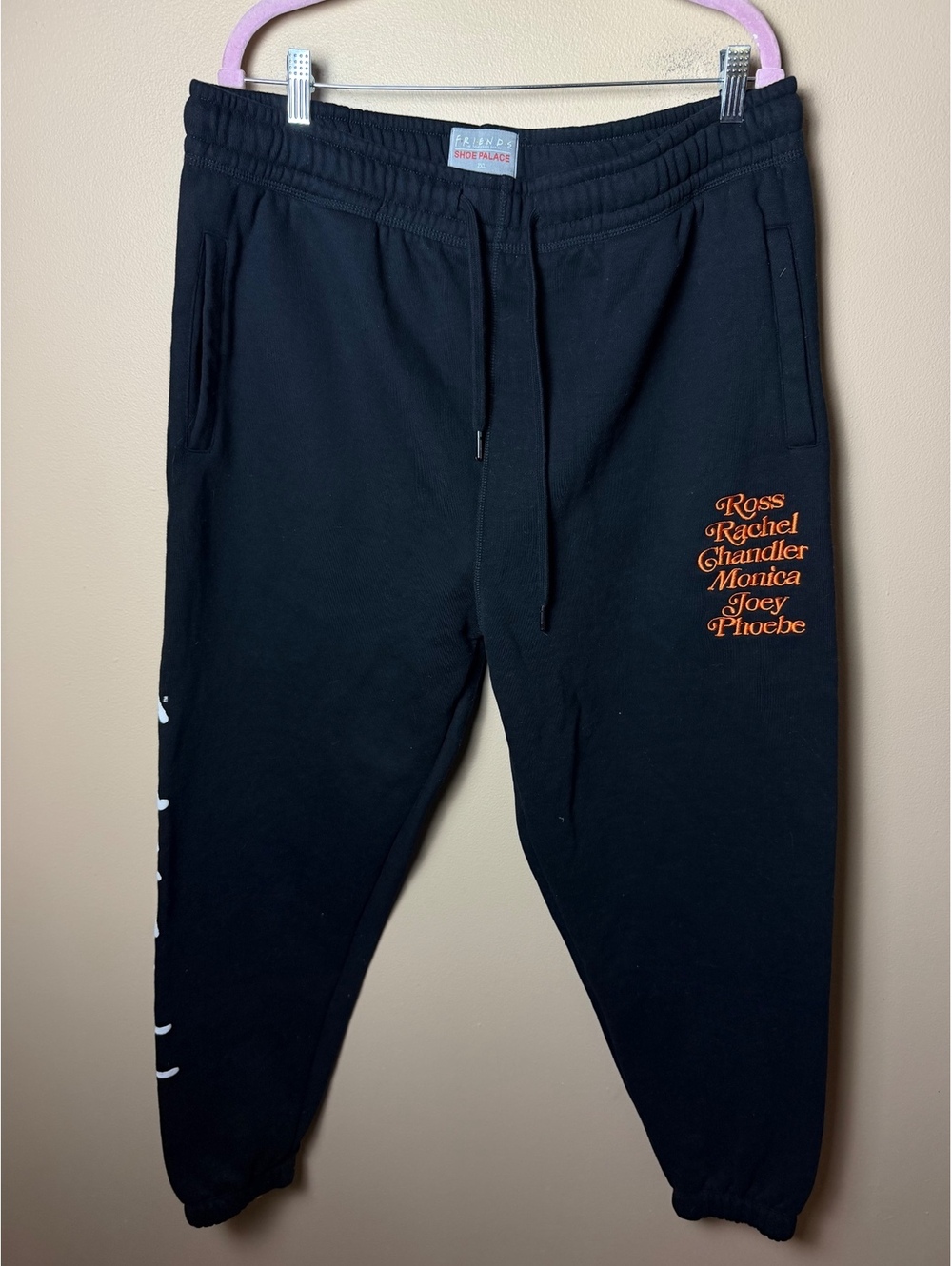 Shoe Palace x Friends Joggers Men’s XXL Black Embroidered Logo Sweatpants